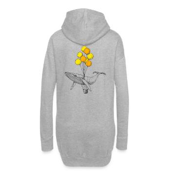 WAL AN LUFTBALLONS - Hoodie-Kleid - Grau meliert - Hinten