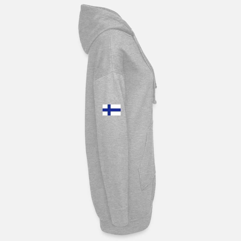 Drapeau national de la Finlande Sweat-shirt à capuche long Femme