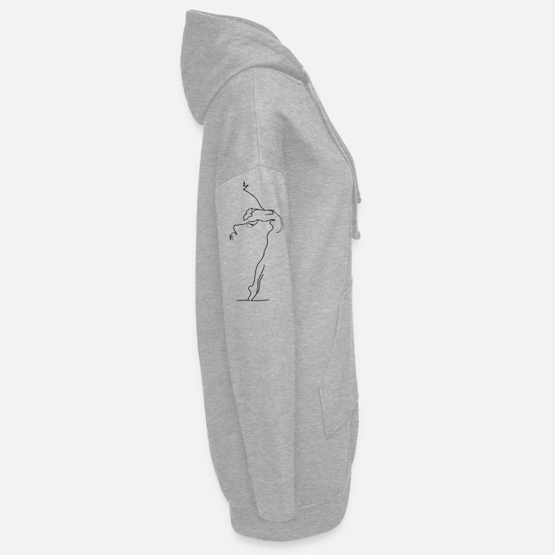 Danse - Sweat-shirt à capuche long Femme - gris chiné