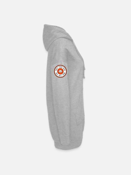 Post fuer dich dreifarbig - Hoodie-Kleid - Grau meliert - Rechts