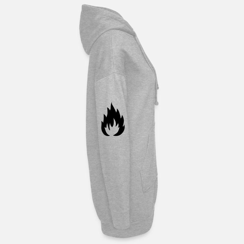 Flamme Hoodie-Kleid