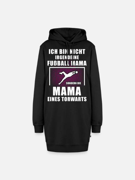 Die Fußball Mama Torhüter Geschenkidee Torwart - Hoodie-Kleid - Schwarz