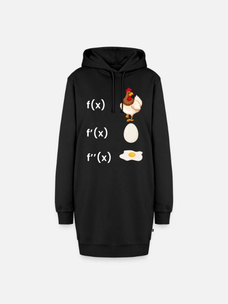 Mathematik Lehrer Ableitung Lustiges Mathe Integra - Hoodie-Kleid - Schwarz