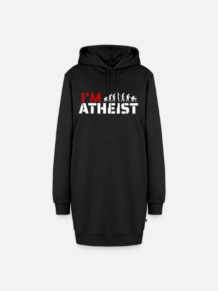 Atheist - Hoodie-Kleid - Schwarz