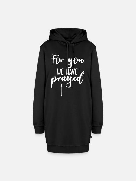 Schwangerschaft - Hoodie-Kleid - Schwarz