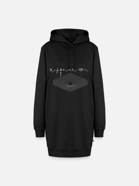 Physik Formel - Hoodie-Kleid - Schwarz
