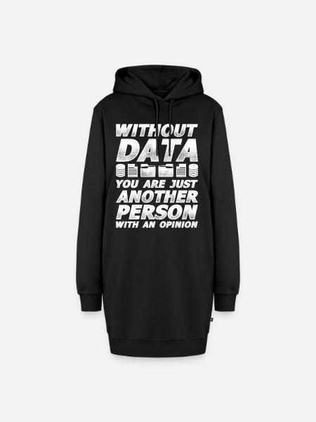 Statistiker Stochastik Datenanalyse Mathe - Hoodie-Kleid - Schwarz