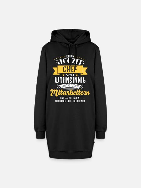 Stolzer Chef Mitarbeiter Team Geschenk - Hoodie-Kleid - Schwarz