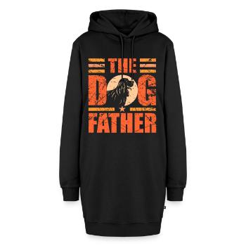 Cocker Spaniel - Hoodie-Kleid - Schwarz - Vorne - AI Model Female 172 light (172cm)