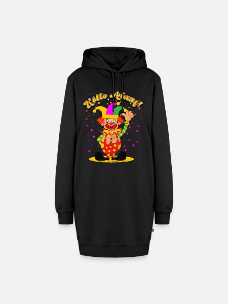 Köln Karneval - Hoodie-Kleid - Schwarz