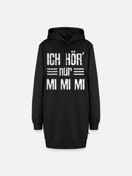 Mimi - Hoodie-Kleid - Schwarz