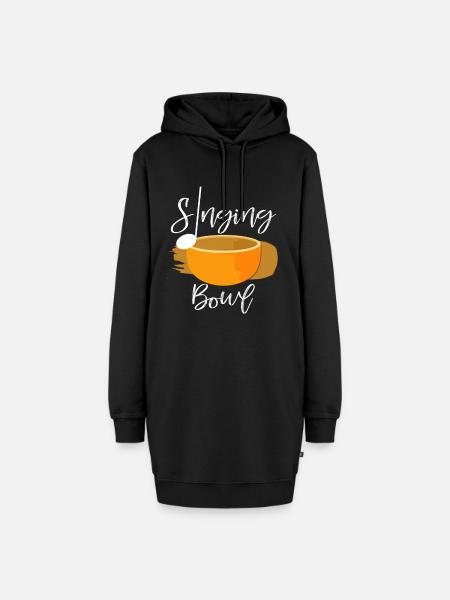 Meditation - Hoodie-Kleid - Schwarz