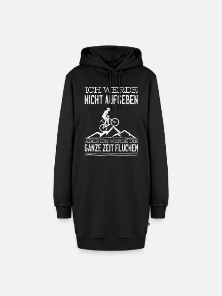 Lustiger Radfahrer Spruch Fahrrad Lustige Sprüche - Hoodie-Kleid - Schwarz