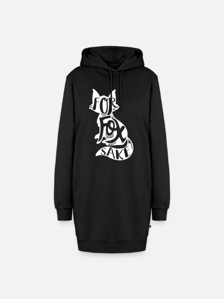 Fuchs - Hoodie-Kleid - Schwarz