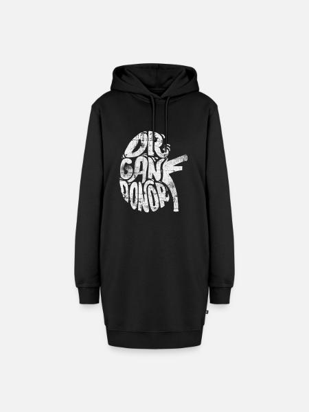 Organspender - Hoodie-Kleid - Schwarz