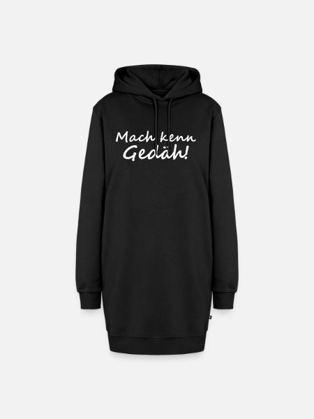 Siegerland Mach kenn Gedäh - Hoodie-Kleid - Schwarz