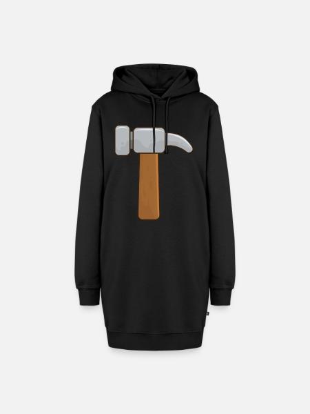 Hammer - Hoodie-Kleid - Schwarz