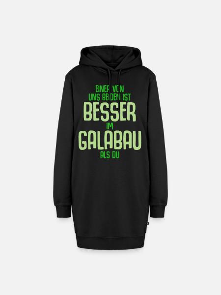 Galabau Spruch Landschaftsgärtner Witz - Hoodie-Kleid - Schwarz