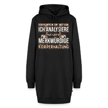 Lustiger Spruch Physio Geschenkidee für - Hoodie-Kleid - Schwarz - Vorne - AI Model Female 172 light (172cm)