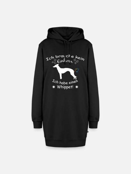 Whippet - Whippet Hund - Hoodie-Kleid - Schwarz