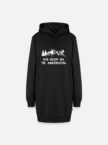 Ich kenn da ne Abkürzung - Mountainbike E-bike - Hoodie-Kleid - Schwarz