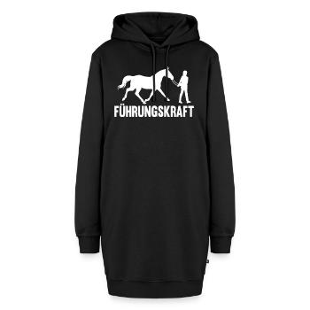 Reiterin Pferdespruch Lustiges Pferde Geschenk - Hoodie-Kleid - Schwarz - Vorne - AI Model Female 172 light (172cm)
