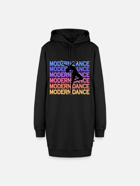 Modern dance Geschenk - Hoodie-Kleid - Schwarz