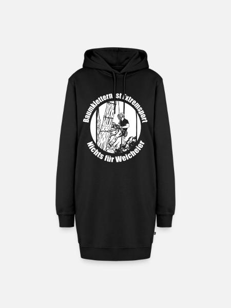 Baumklettern Baumpfleger Arborist Baumkletterer - Hoodie-Kleid - Schwarz