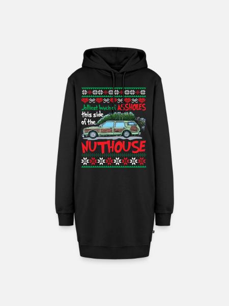 Jolliest Bunch Of Assholes Side Of The Nuthouse - Hoodie-Kleid - Schwarz