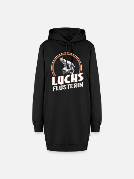 Luchs Flüsterin - Hoodie-Kleid - Schwarz