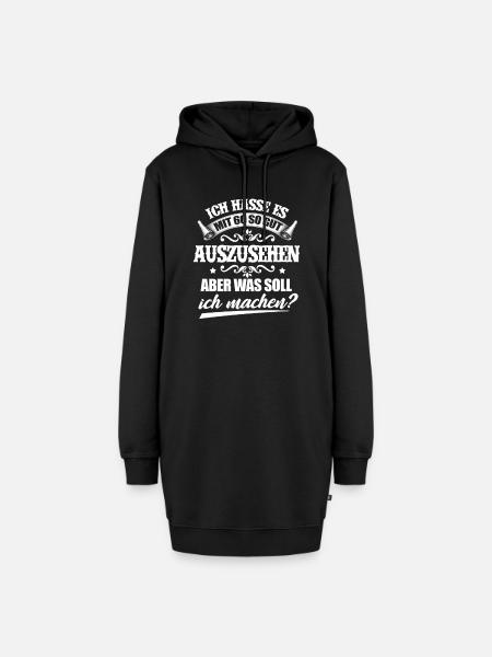 60. Geburtstag - Hoodie-Kleid - Schwarz