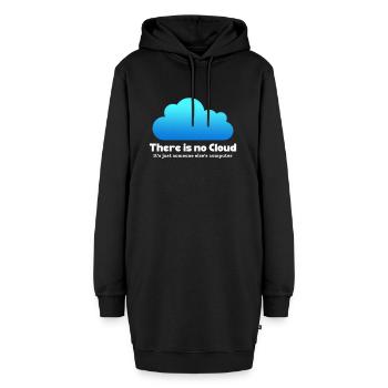 Computer - Hoodie-Kleid - Schwarz - Vorne - AI Model Female 172 light (172cm)