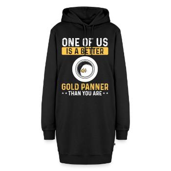 Prospector better Gold Panner than you are Miner - Hoodie-Kleid - Schwarz - Vorne - AI Model Female 172 light (172cm)