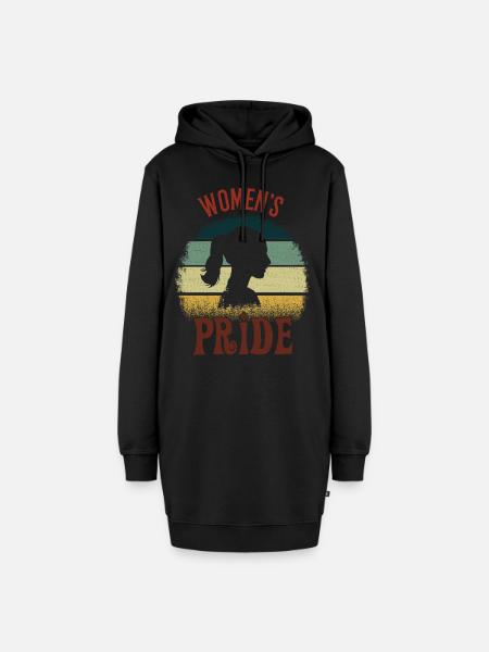 Womens Pride Internationaler Frauentag Feministisch - Hoodie-Kleid - Schwarz