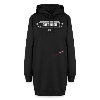Geburtstag 30er Unterschreiben Gästebuch Frau 30ig - Hoodie-Kleid - Schwarz - Vorne - AI Model Female 172 light (172cm)