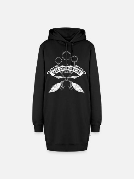 Harry Potter Quidditch Team - Hoodie-Kleid - Schwarz