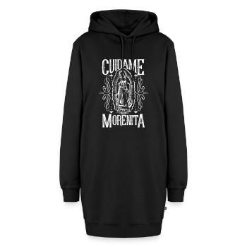 Virgin Our Lady of Guadalupe - Hoodie-Kleid - Schwarz - Vorne - AI Model Female 172 light (172cm)