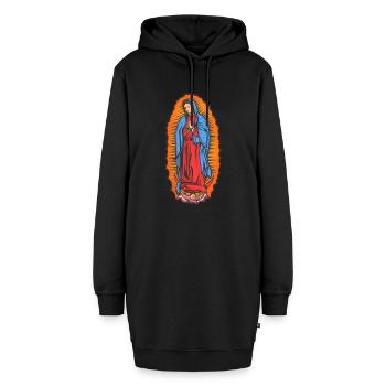 Beautiful virgin Our Lady of Guadalupe - Hoodie-Kleid - Schwarz - Vorne - AI Model Female 172 light (172cm)