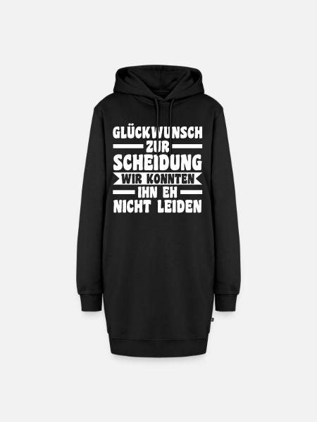 Scheidungsparty Geschieden Scheidung - Hoodie-Kleid - Schwarz