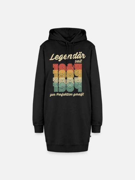 38. Geburtstag 38 Jahre Retro Vintage Geschenk - Hoodie-Kleid - Schwarz