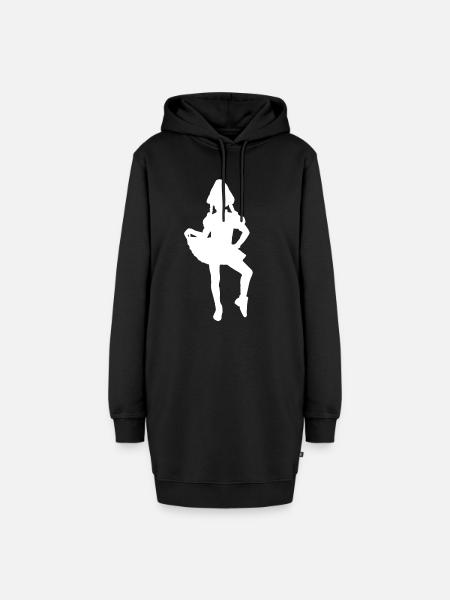Karneval Garde Tanzen - Hoodie-Kleid - Schwarz