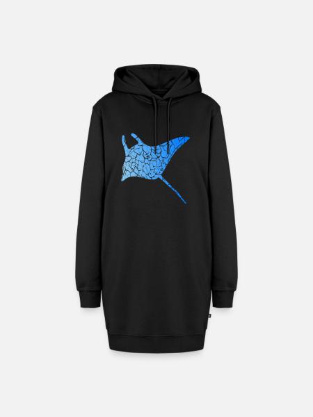 Tauchen Schnorcheln Gerätetauchen Geschenkidee - Hoodie-Kleid - Schwarz