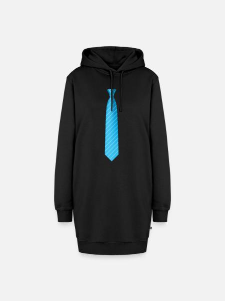 Krawatte Krawatte Abschlussballentwurf - Hoodie-Kleid - Schwarz