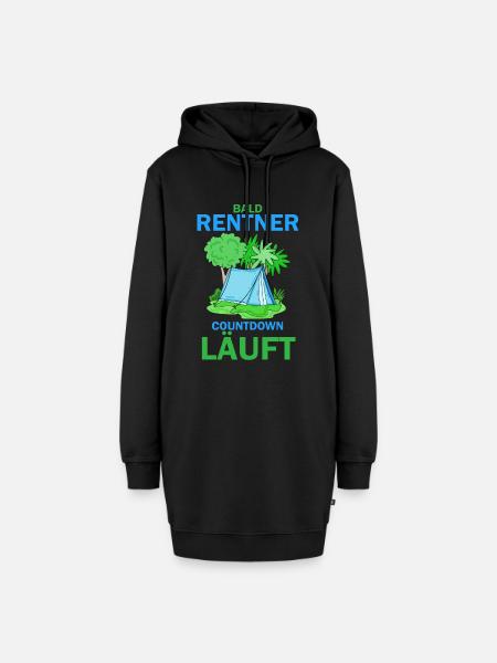 Rentner Countdown - Hoodie-Kleid - Schwarz