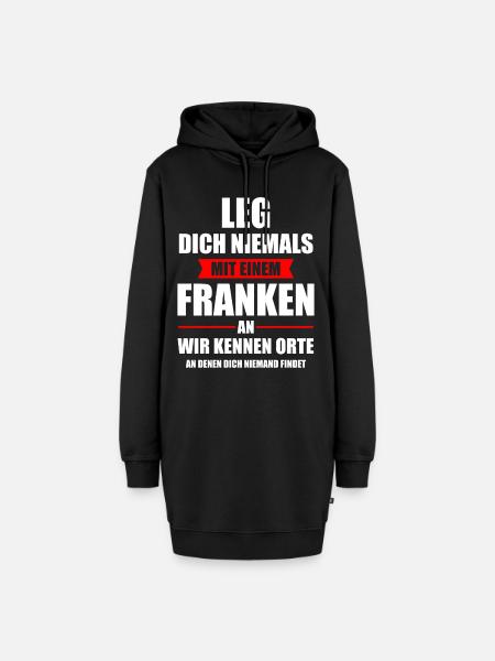 Franke Franken Fränkisch Dialekt Lustig Geschenk - Hoodie-Kleid - Schwarz