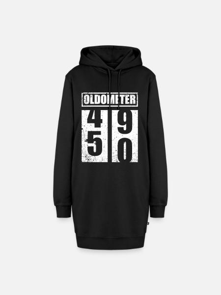 50. Geburtstag 50 50ster Geschenk Oldometer - Hoodie-Kleid - Schwarz