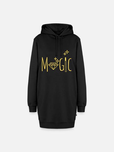 Magic - Hoodie-Kleid - Schwarz