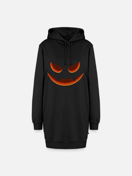 Halloween - Hoodie-Kleid - Schwarz