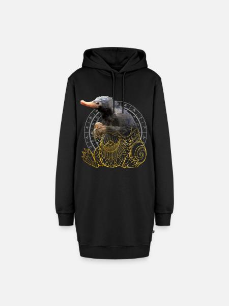 Phantastische Tierwesen Niffler - Hoodie-Kleid - Schwarz