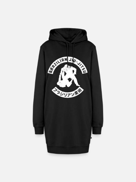 BJJ Brazilian Jiu-Jitsu - Hoodie-Kleid - Schwarz
